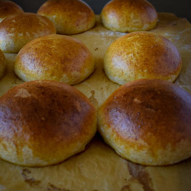 Close-up af potato buns